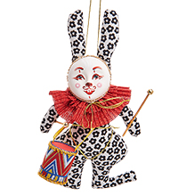 RK-467/1 Кукла подвесная «Кролик с барабаном»