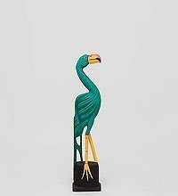 90-023 Статуэтка «Зеленый Фламинго» 60 см