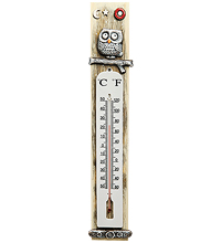 KK-767 Термометр комнатный «Сова»  шамот