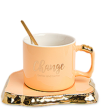 MUG-398/3 Чайная пара «Перемены к лучшему»