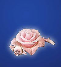 F-27А338 Цветок-свеча «Роза роз.» с фарфор лепестком