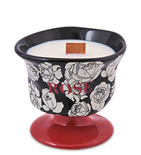 MUG-486/1 Подсвечник со свечой «Роза»
