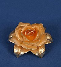 F-6B27А987 Cвеча «Роза» с фарфор.лепестком