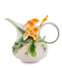 FM-82/ 1 Заварочный чайник «Лягушки и цветы канны» (Pavone)