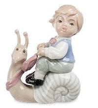 JP-36/25 Фигурка «Мальчик верхом на улитке» (Pavone)