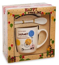 MUG-203/3 Кружка с ложкой «Мое путешествие»