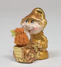 15721 Фигурка гипсовая «Гном» зол.