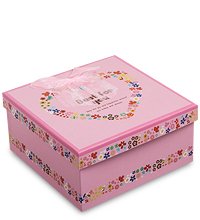 WG-29/3-A Коробка подарочная «Квадрат» цв.розовый