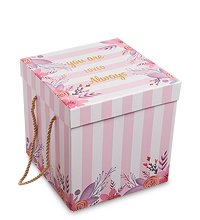 WG-43/3-A Коробка подарочная «Куб» цв.розовый