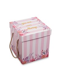 WG-43/2-A Коробка подарочная «Куб» цв.розовый