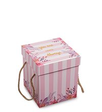WG-43/1-A Коробка подарочная «Куб» цв.розовый