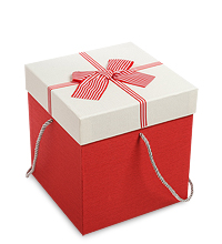 WG-32/3-B Коробка подарочная «Куб» цв.красн./бел.