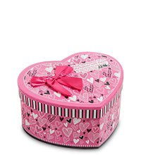 WG-56/2-B Коробка подарочная «Сердце» цв.розовый
