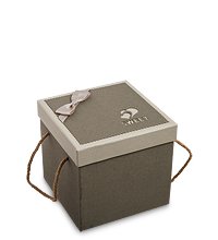 WG-64/1-C Коробка подарочная «Квадрат» цв.серый