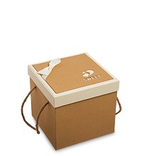 WG-64/1-D Коробка подарочная «Квадрат» цв.коричневый