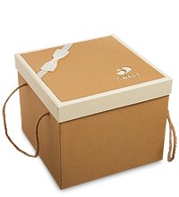 WG-64/3-D Коробка подарочная «Квадрат» цв.коричневый