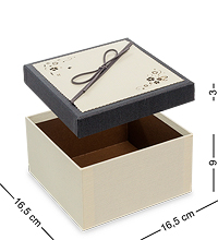 WF-81/ 1-B Коробка «Квадрат» цв.кремовый