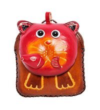 BL-10/2 Кошелёк кожаный «Кот»