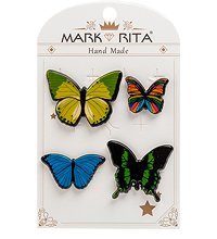 MR-103 Н-р брошей с цанговым зажимом бабочка «Бабочки» Mark Rita
