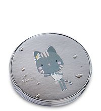 WW-124/1 Зеркало метал круглое «Милый котенок»