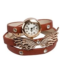 Y-CH036 Браслет-часы «Крылья Ангела» коричн