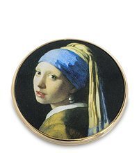 pr-M28VE Зеркальце «Девушка с жемчужной сережкой» Ян Вермеер (Museum.Parastone)