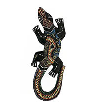 20-012 Панно настенное «Геккон» (албезия, о.Бали) 20 см