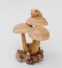 45-032 Статуэтка «Лягушонок на грибах» 18 см