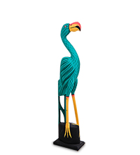 90-024 Статуэтка «Зеленый Фламинго» 50 см