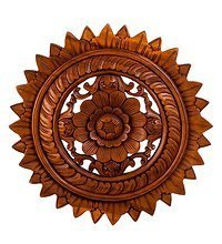 17-048 Панно резное  «Цветы» (суар, о.Бали)