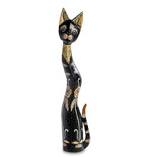 99-152 Статуэтка «Кошка» 80 см (албезия, о.Бали)