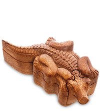 61-018 Шкатулка с секретом «Крокодил»