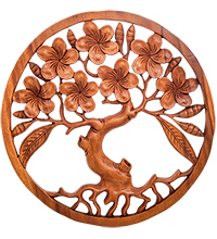 17-099 Панно резное «Дерево жизни» (суар, о.Бали)