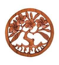 17-115 Панно резное «Дерево жизни» (суар, о.Бали)