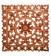 17-129 Панно резное  «Цветы» (суар, о.Бали)