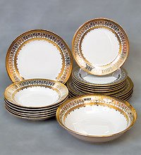 11820 Набор столовый «Золотой узор» 19 пр. (2)