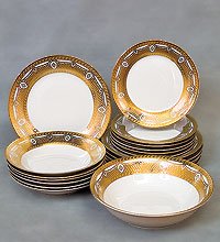 11821 Набор столовый «Золотой будуар» 19 пр. (2)