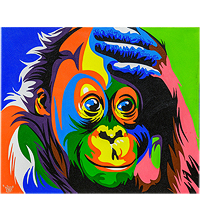 ART-506 Картина «Радужная обезьяна»