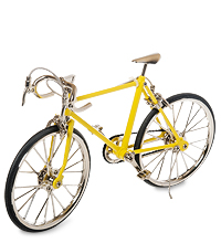 VL-17/3 Фигурка-модель 1:10 Велосипед шоссейник «Racing Bike» желтый