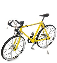 VL-19/3 Фигурка-модель 1:10 Велосипед гоночный «Roadbike» желтый
