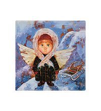 ANG-1440 Магнит «Ангел с теплым сердцем» 10х10