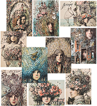 ANG-1646 Набор из 10 почтовых открыток «Ангелы -3» А.Наливкина