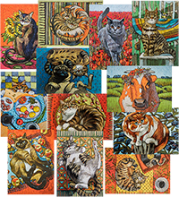 ANG-1650 Набор из 12 почтовых открыток «Сказочная пастель» Н.Леонова
