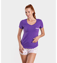 Пижама женская 5003/10, фиолетовый комб.