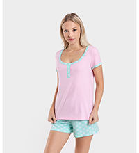 Пижама женская 5656/41, розовый комб.