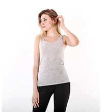 Майка женская 6141, светло-серый меланж