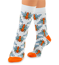 Носки креативные ASHA-0021 Winged ant голубой/оранжевый 36-39 (Artsocks)