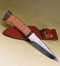 Нож «Фокс-1»(береста,орнамент)