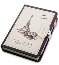 NB-57/1 Блокнот с ручкой «Записки путешественника» в коробке с замком
