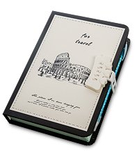 NB-57/3 Блокнот с ручкой «Записки путешественника» в коробке с замком